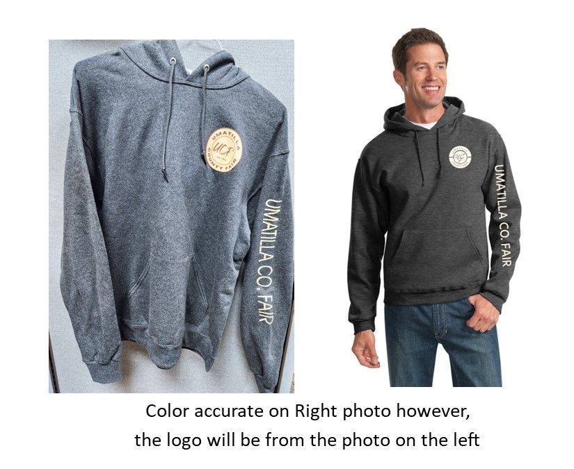 a man is wearing a gray hoodie