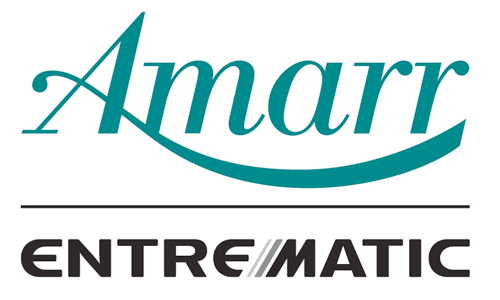 Logo for Amarr, a teal script above a teal arc, over
