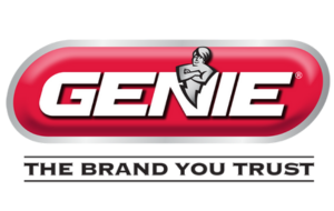 Genie logo: Red oval with