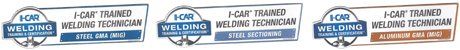 I-Car Certified Welding Technician for Steel GMA (MIG), Steel Sectioning, and Aluminum GMA (MIG)