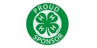 Green circular logo featuring a four-leaf clover with an 