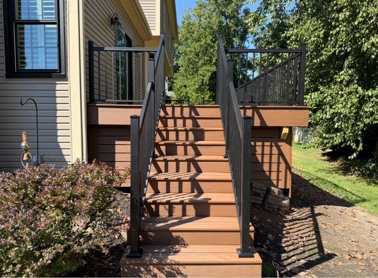 steps leading up to a new deck