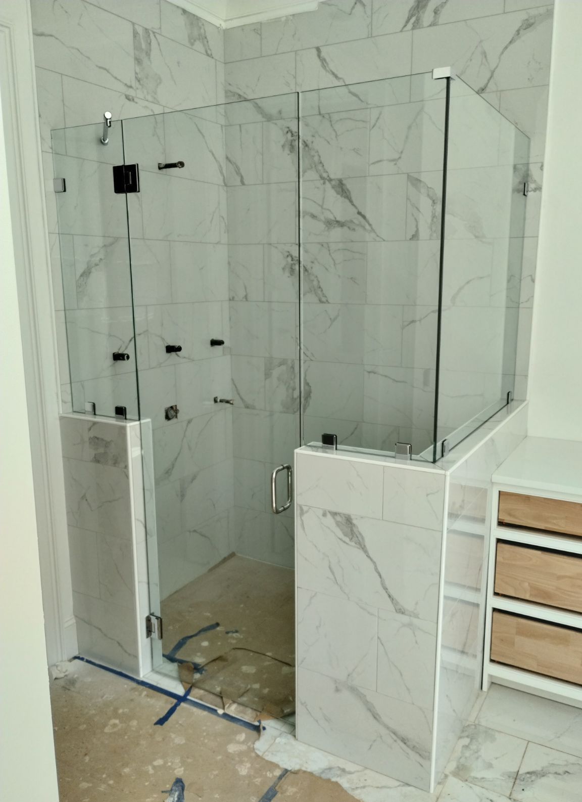Shower glass