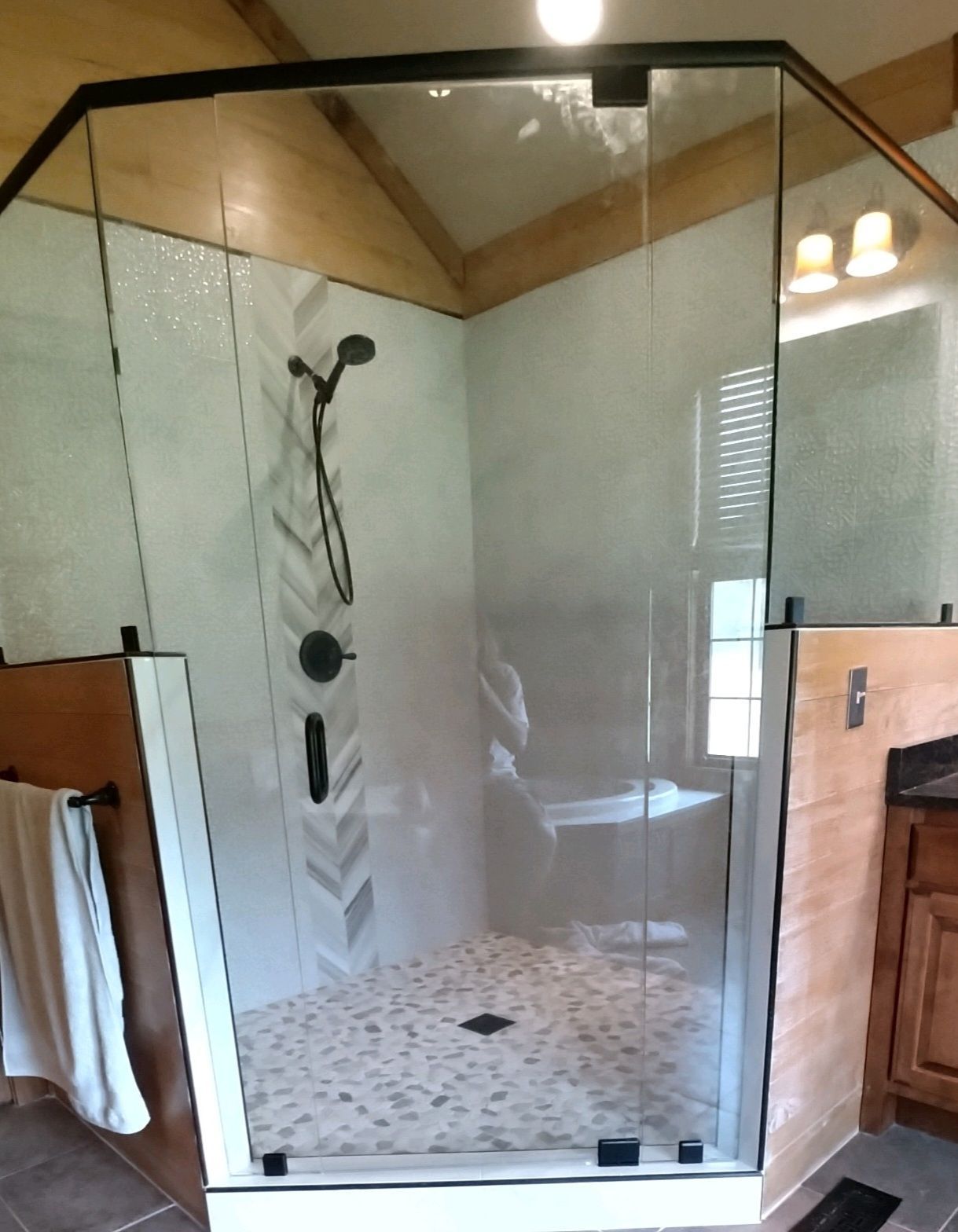 Shower glass