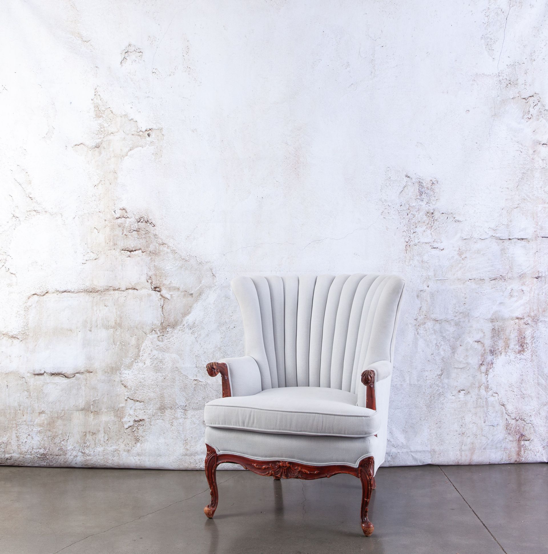 white armchair