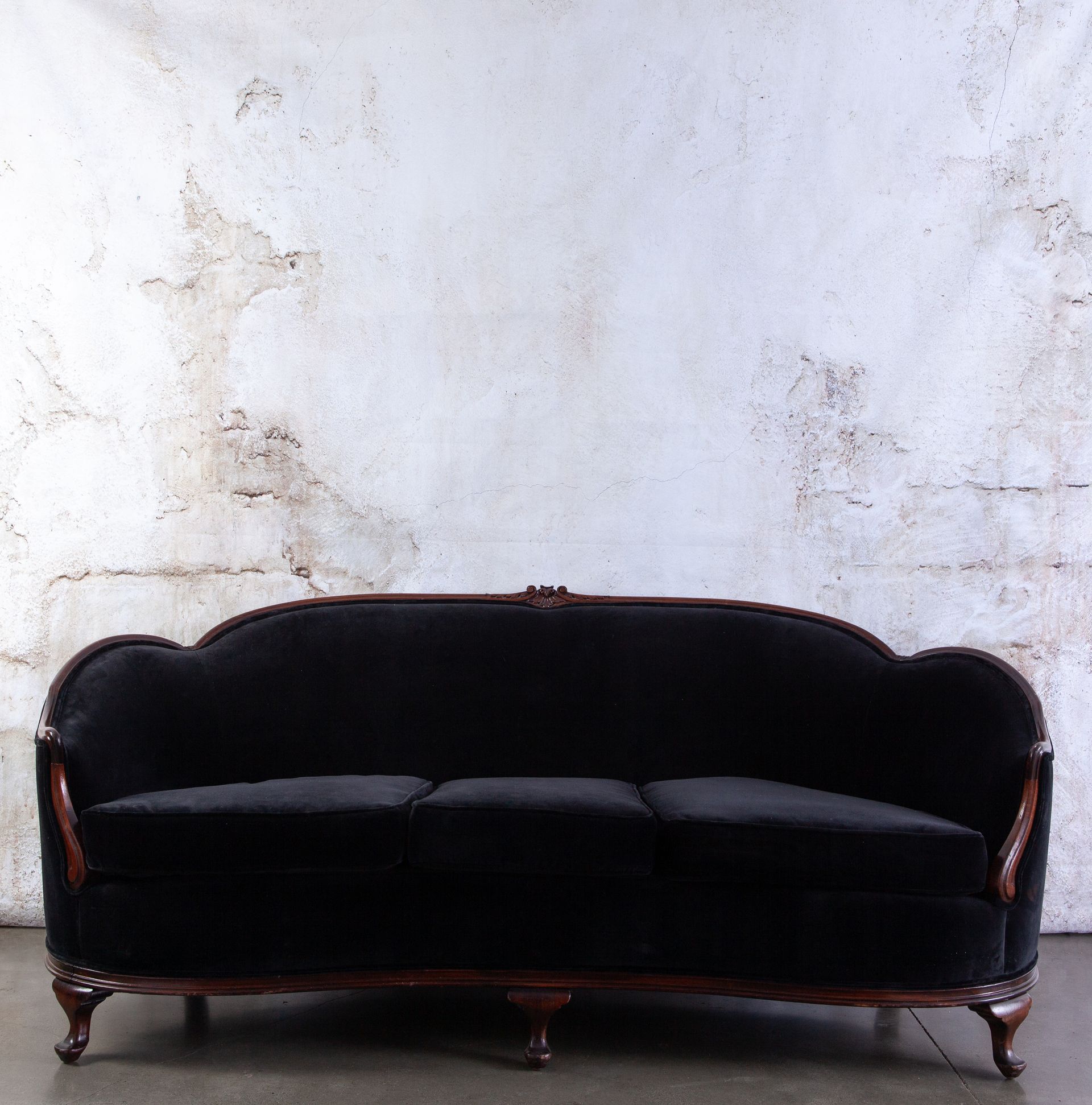 Dark violet sofa