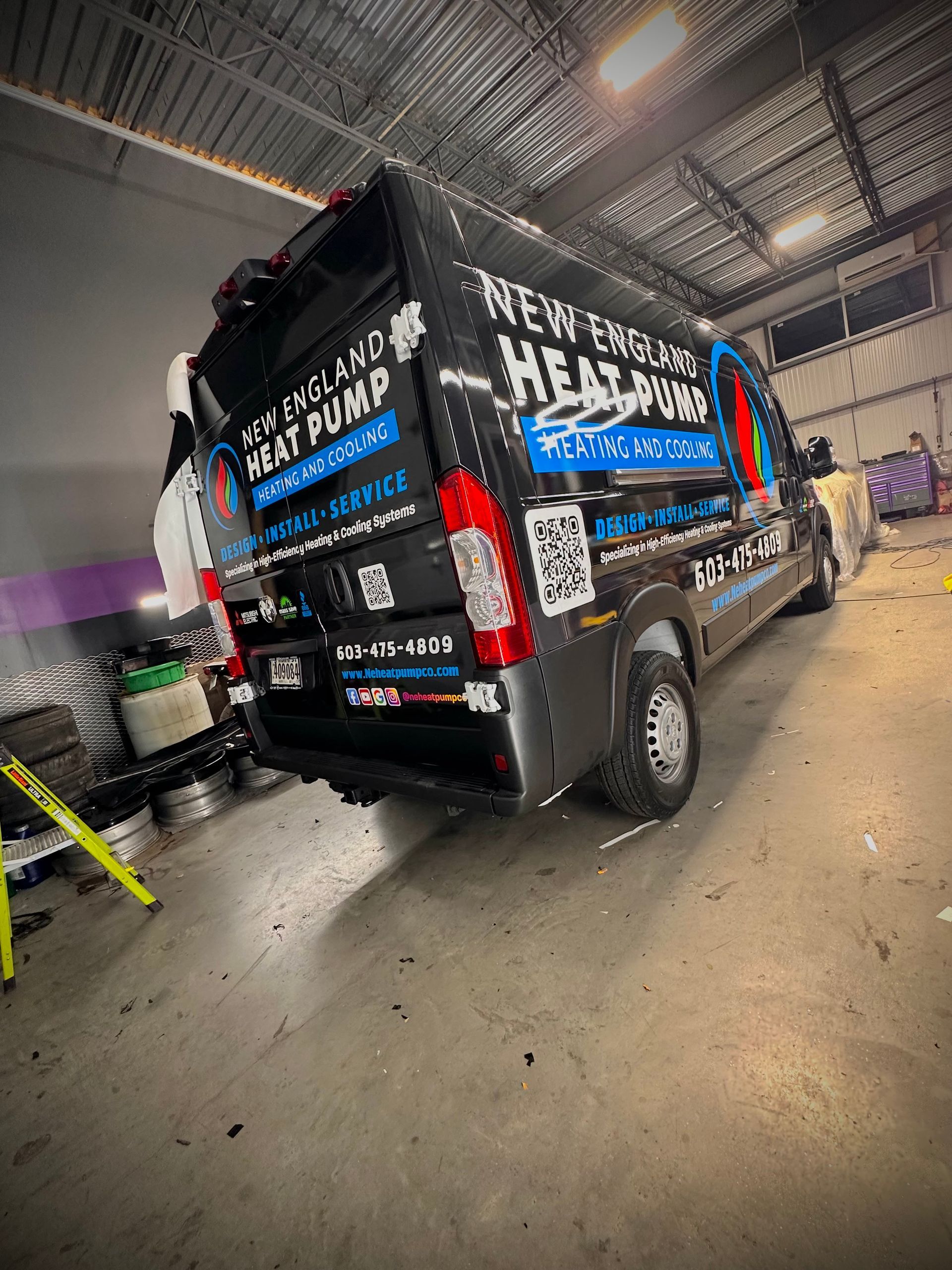 Black service van with 