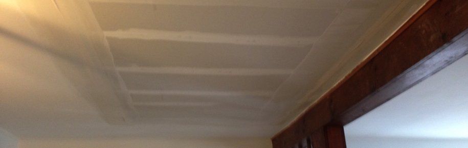 Drywall on ceiling