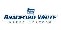 Bradford White Water Heaters logo in blue text on a white background