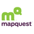 MapQuest logo with green “mq” above purple “mapquest” text