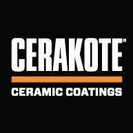 Cerakote logo in white and orange on a black background with “Ceramic Coatings” text