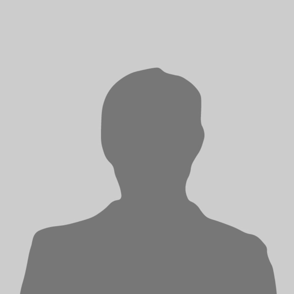Gray generic user silhouette avatar on a light gray background