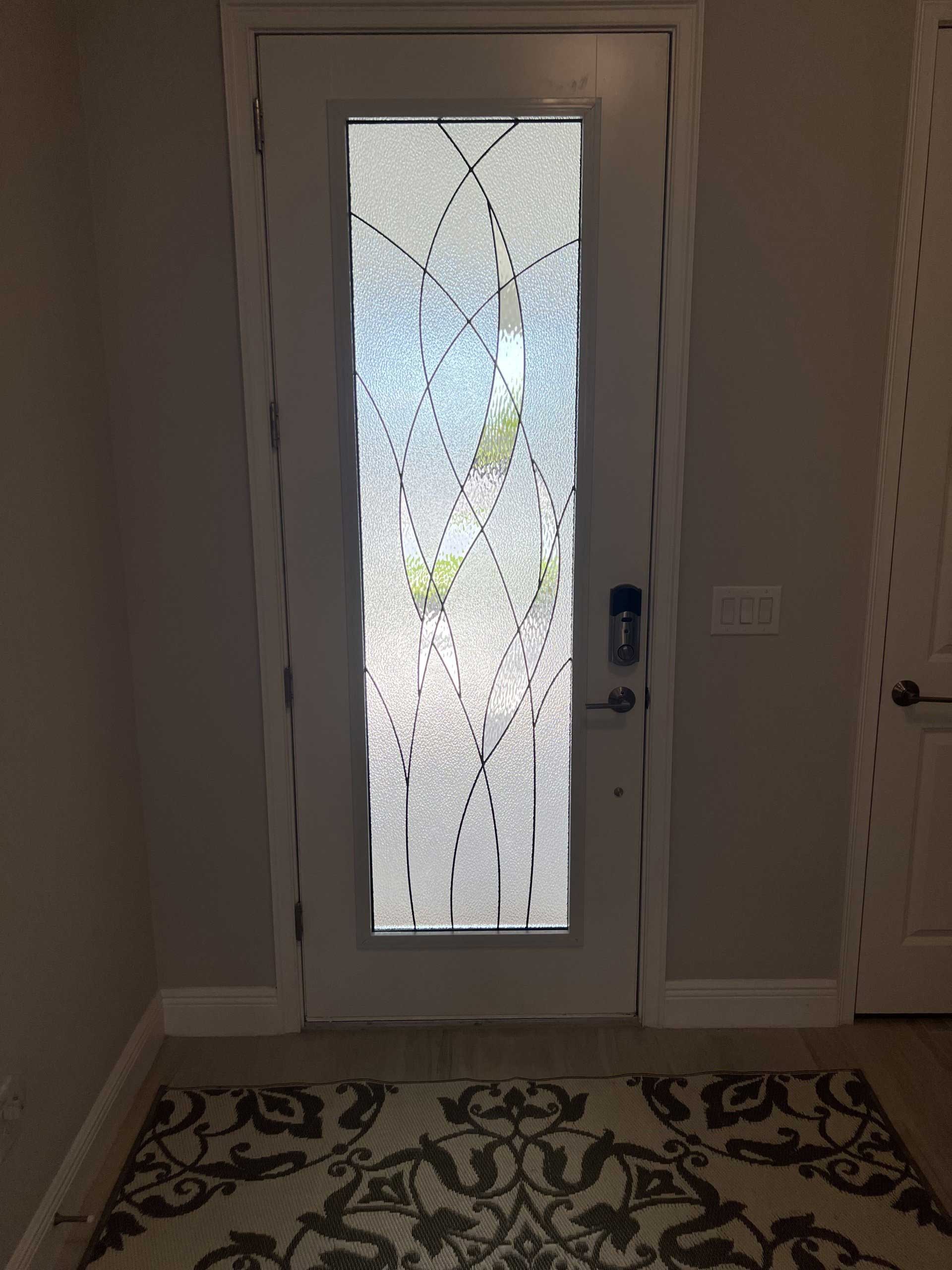 Custom glass door