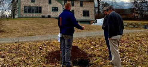 gentlemen talking in a goup