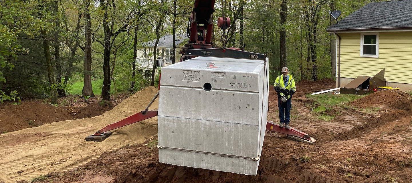 Septic tank installation