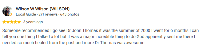 Google review card with a 5-star rating and a negative review about a delayed response to a gas leak.