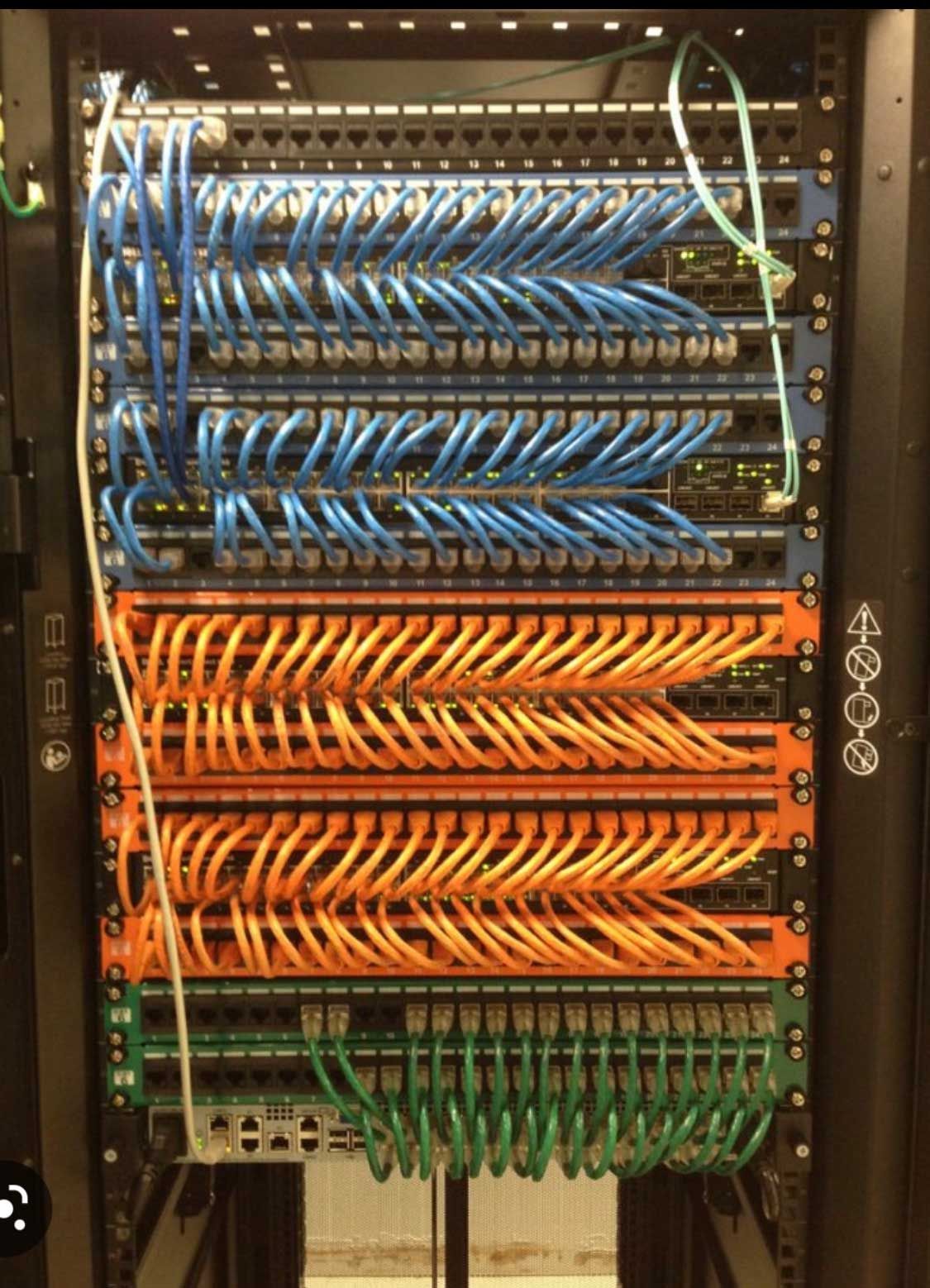 After fiber optic installation