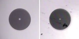 Before and after fiber cleaning