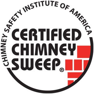 A circular Chimney Safety Institute of America logo with the text 