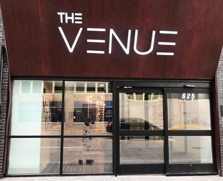 Commercial glass door