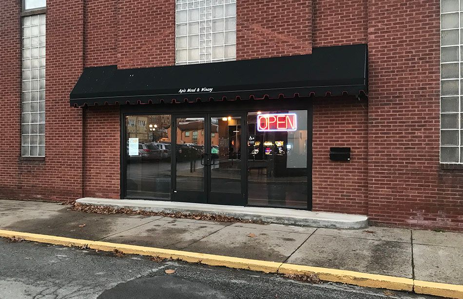 Commercial glass door