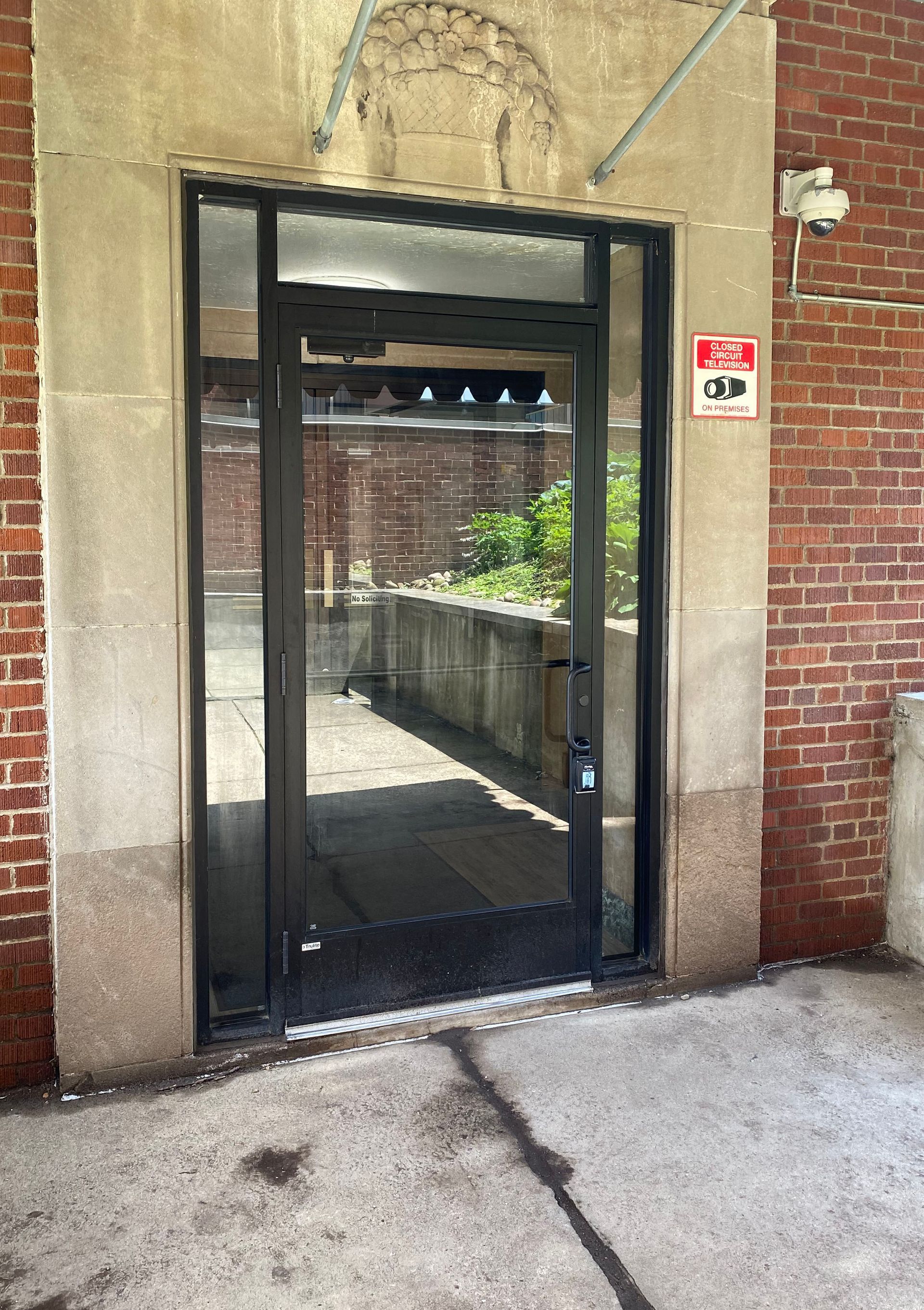 Commercial glass door