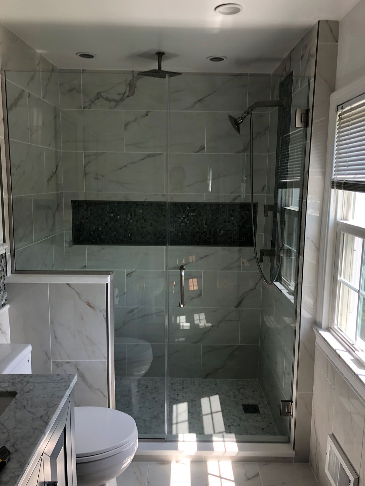 Shower glass door