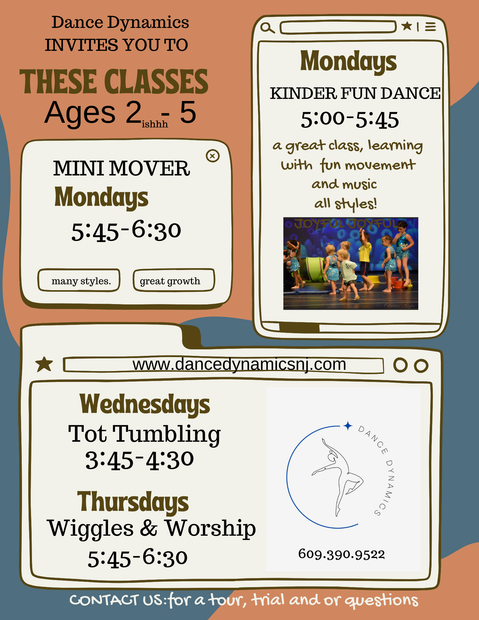 A flyer for Dance Dynamics Classes