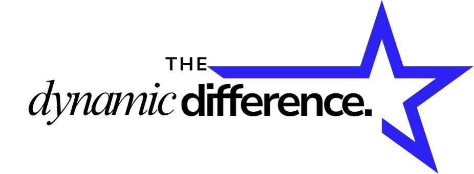 Logo reading “the dynamic difference” with a blue outlined star on the right.