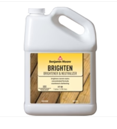 A gallon of benjamin moore brighten brightener and neutralizer