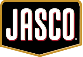 A logo for jasco is shown on a white background.