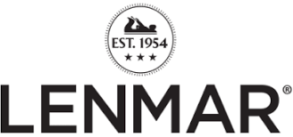 A black and white logo for lenmar with a plane on it