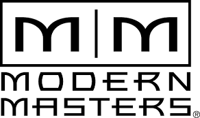 A black and white logo for modern masters.
