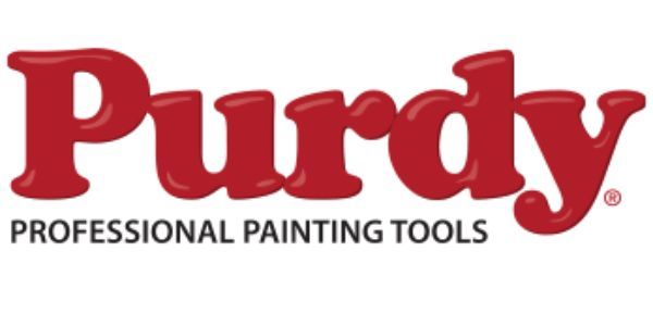 A red logo for purdy professional painting tools