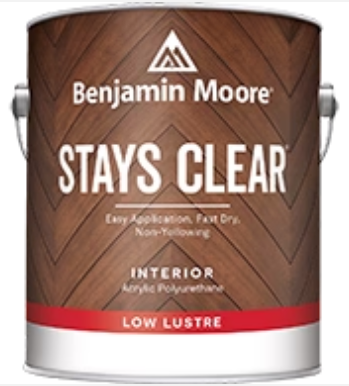 A can of benjamin moore stays clear interior paint
