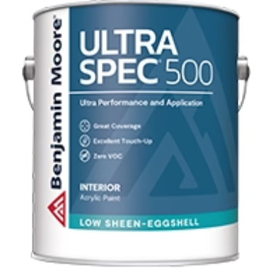 Benjamin moore ultra spec 500 low sheen eggshell interior acrylic paint