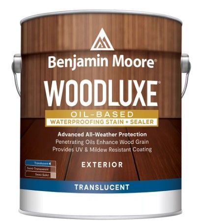 Benjamin moore woodluxe oil based waterproofing stain sealer exterior translucent
