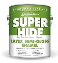 Benjamin Moore super hide latex semi-gloss enamel is a commercial coating.