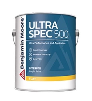 A can of benjamin moore ultra spec 500 interior acrylic paint