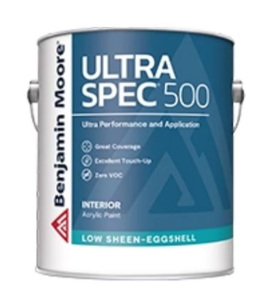 Benjamin moore ultra spec 500 low sheen eggshell interior acrylic paint