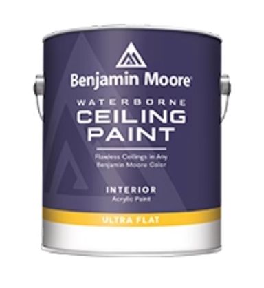 A can of benjamin moore waterborne ceiling paint
