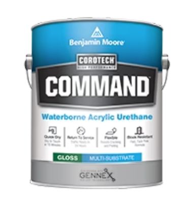 A can of benjamin moore command waterborne acrylic urethane