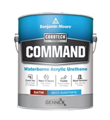 A can of benjamin moore command waterborne acrylic urethane