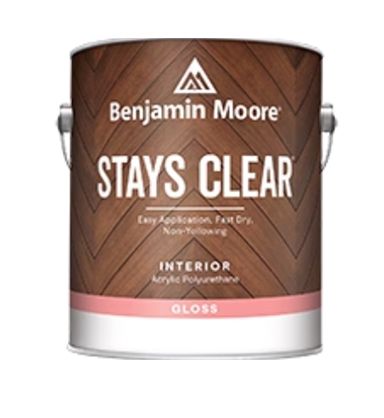 A can of benjamin moore stays clear interior paint