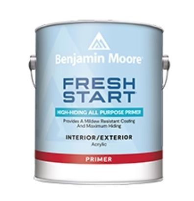 A can of benjamin moore fresh start interior exterior acrylic primer