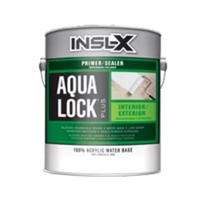 A can of inslx aqua lock plus paint