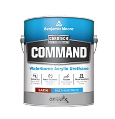 A can of benjamin moore command waterborne acrylic urethane
