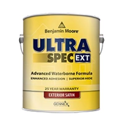 A can of benjamin moore ultra spec ext advanced waterborne formula