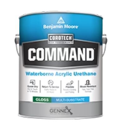 A can of benjamin moore command waterborne acrylic urethane paint