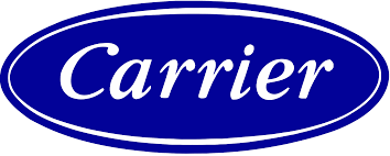 Logo of the Carrier company: white text 
